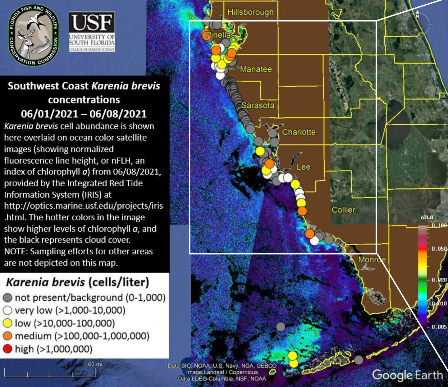 Map courtesy of FWC